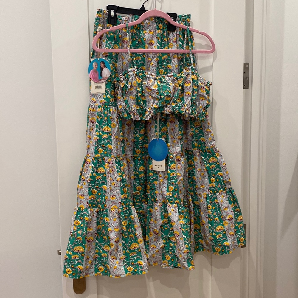 Rhode x Target two piece skirt set